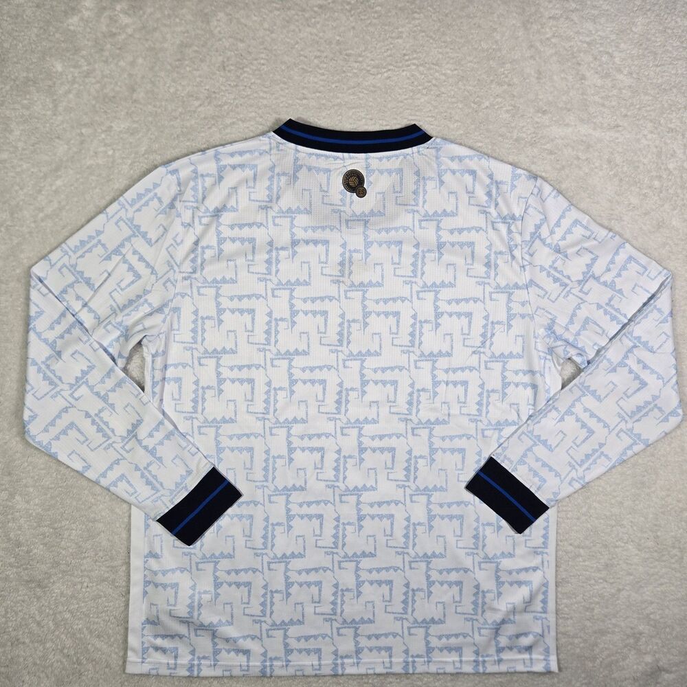 $110 Umbro El Salvador Mens XL Away 23/24 Long Sleeve Soccer Jersey Kit - Picture 5 of 8